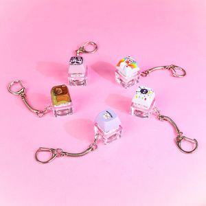 Custom Anime Sound <b>Keyboard</b> Keychain Cute Cartoon Acrylic Fidget Keycap Clicker Decompression <b>Toy</b> for Stress Relief Plastic Gift - Product Image 3