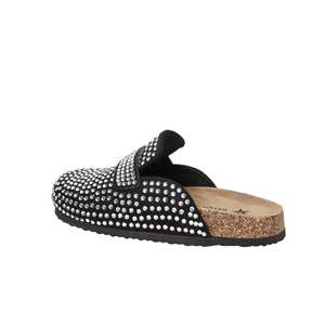 Donna Sabot SASS250278 Nero Zuecos con Pedrería Zapatos Planos Sin Cordones para Mujer - Product Image 3