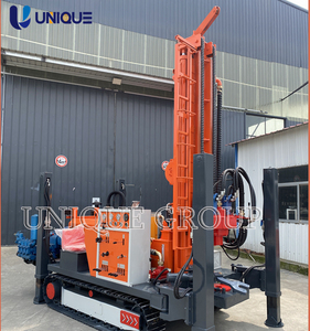Foreuse hydraulique sur chenilles pour puits d'eau, profondeur de forage 300m, moteur diesel, pompe à roulement de boîte de vitesses, certifiée ISO CE, compétitive - Product Image 5