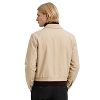 Veste coupe-vent légère pour homme OEM, kaki, style streetwear décontracté, avec ourlet élastique et poches, vente en gros d'usine