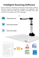 Escáner de Documentos Instantáneo de 13MP |   Escáner USB 3.0 Plegable con Enfoque Automático, Tamaño A3 y Escaneo en 1 Segundo |   En Existencia