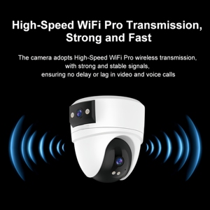 Telecamera di Rete PTZ HD 6MP con Wi-Fi e Cloud, IP66, Scheda SD, Visione Notturna e Audio Bidirezionale per Monitoraggio della Sicurezza Domestica - Product Image 4