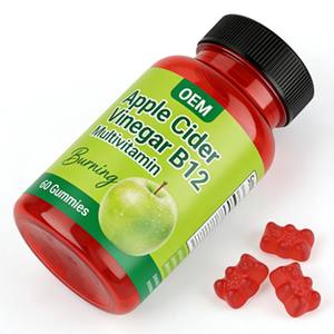 Gummies de Vinaigre de Cidre de Pomme Bio OEM – Vitamines, Antioxydants, Soutien Immunitaire, Végétaliennes, Perte de Poids Adulte, Brûleur de Graisse, Énergie, Beauté - Product Image 4
