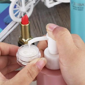 Pot cosmétique givré personnalisé de 100 ml, 4 oz, 120 ml, 3 oz, 150 ml, 250 ml pour tampons de coton, toner, exfoliant, avec couvercle à charnière et cuillère - Product Image 3