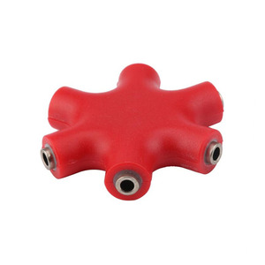 3.5mm jack tai nghe Tai nghe âm thanh <span class=keywords><strong>Splitter</strong></span> 6 cách cổng đa HUB Adapter Cáp - Product Image 4
