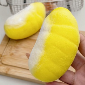 Jouet Squishy à Remontée Lente en Pulpe de Durian Dégradé, Jouet Anti-Stress en TPR Souple, Jouet Sensoriel Kawaii en Forme d'Aliment, Cadeau de Décompression - Product Image 1