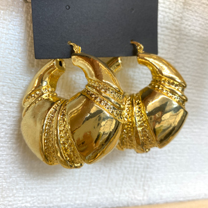 Boucles d'oreilles Offre Spéciale africaines en cuivre de haute qualité plaqué or 18 carats pour femmes - Product Image 3