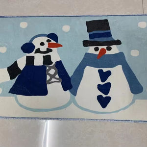 Felpudos antideslizantes para interior y exterior de Navidad de 60x90 cm de animales suaves con estampado transparente - Product Image 1