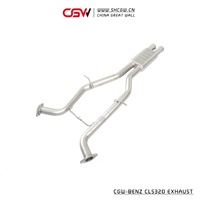 Silencieux d'échappement Catback en titane, pour Benz W218, CLS300, 350, 320, E320, 260, 3.5, 2.0T, 3.0T, meilleure vente en gros
