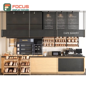 Refined Coffee Merchandise Display Rack Tempered Glass Front Coffee Bag Display Area Coffee Merchandise Rack - Product Image 3