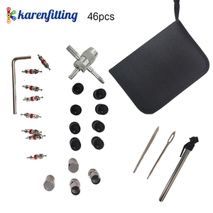 Kit de Reparación de Neumáticos con Tiras de Goma de Alta Viscosidad, Herramientas Universales para Reparación de Pinchazos de Ruedas sin Cámara, con Bolsa de Transporte - Product Image 2