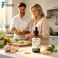Huile d'ail concentrée en gouttes liquides, extrait naturel à base de plantes pour adultes, soutien immunitaire, marque privée, prix d'usine