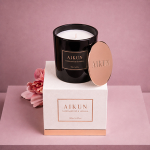 Bougie parfumée en verre de qualité supérieure AIKUN, 100 % cire de soja, avec support pour échantillons, pour les marques mondiales de parfums d'ambiance domestiques - Product Image 3