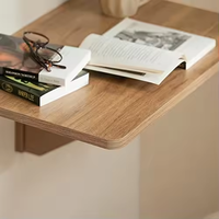 Vente en gros Bureau pliant mural Table à manger murale pliante en bois Table pliante en bois personnalisée pour économiser de l'espace