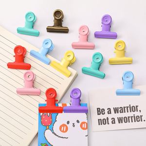 Hot Selling Colorful Bulldog <b>Paper</b> Binder Clamps Metal Office and Home Kitchen Accessories - Product Image 2