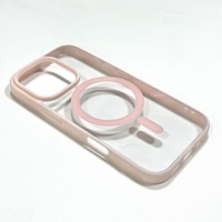 Casing Magnetik Akrilik untuk 16/15/17/13 Anti-Jatuh, Permukaan Halus, Mendukung Pengisian Daya Nirkabel, Desain Matte Finish Bergaya Ins