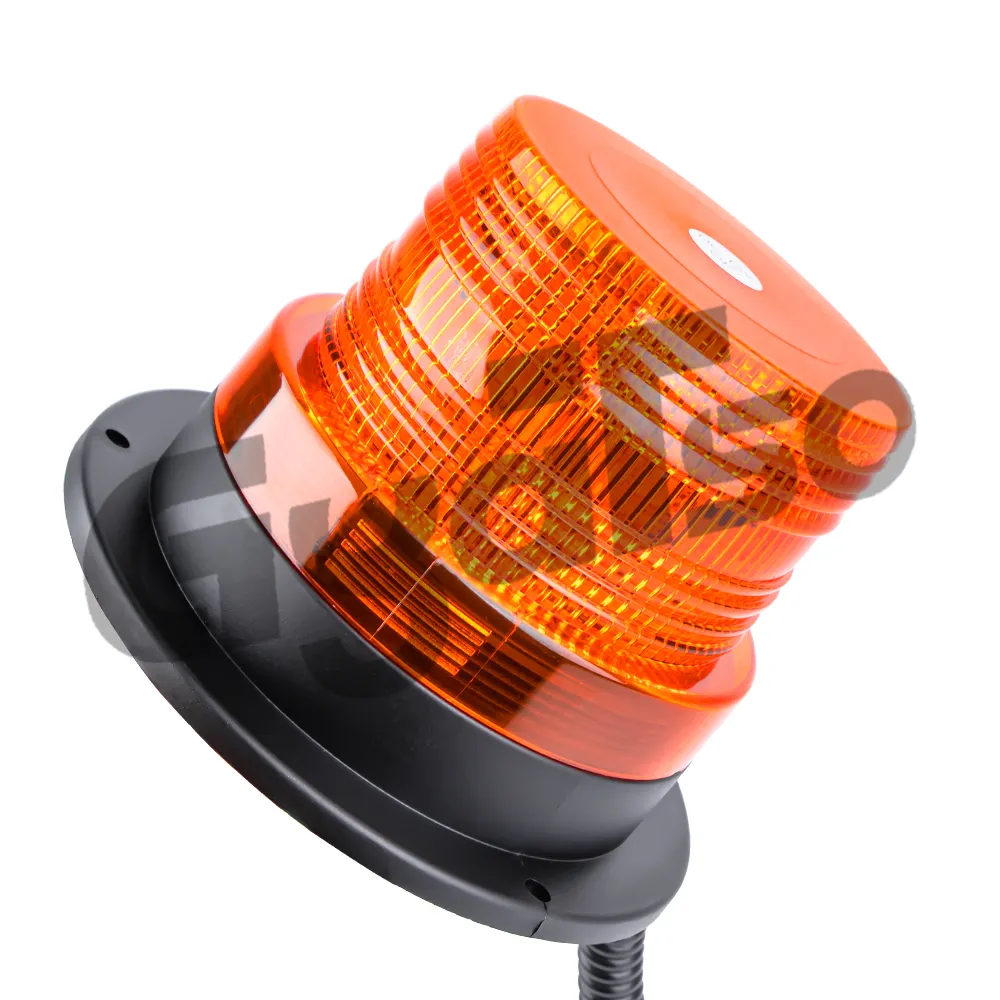 LED Alarm Flashers Beacon Lights Warning Security Flashing Burst Light With Magnetic And 16' Coiled Wire For Vehicles Trucks