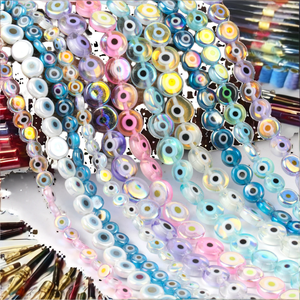 Cuentas de Vidrio y Cristal de 6mm Coloridas para Collares y Joyería Ocular - Product Image 2