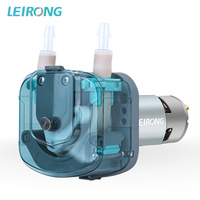 LEIRONG BP2000ml Oem Tête de pompe de qualité alimentaire Dosage de liquide Distributeur 24v Tuyau Pompe péristaltique Machine à boissons Petite machine péristaltique