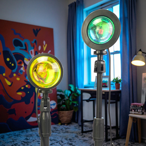 Lámpara Proyector de Atardecer Arcoíris Colorida para Fotografía, Decoración del Hogar, Sala de Estar, Dormitorio, <span class=keywords><strong>Luz</strong></span> LED de Atardecer Ambiental - Product Image 4