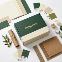 Boîtes d'expédition pliables en carton ondulé imprimées sur mesure et écologiques pour l'emballage de cosmétiques et de parfums
