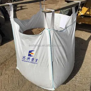 Open Top PP tessuto FIBC Super sacchi grandi sacchi da 1 tonnellata per immondizia di legno di sabbia di grano