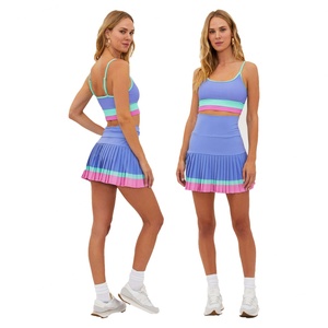 Women's High-Waist Yoga <b>Shorts</b> Breathable Tank Top Tennis Skirt Shockproof Sports Bra for Adults' Running Fitness Gym Workout - Product Image 2