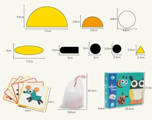 Bán Sỉ Đồ Chơi Ghép Hình Động Vật Hình Học Tangram Giáo Dục Sớm Cho Trẻ Em Trò Chơi Ghép Hình Montessori - Product Image 3