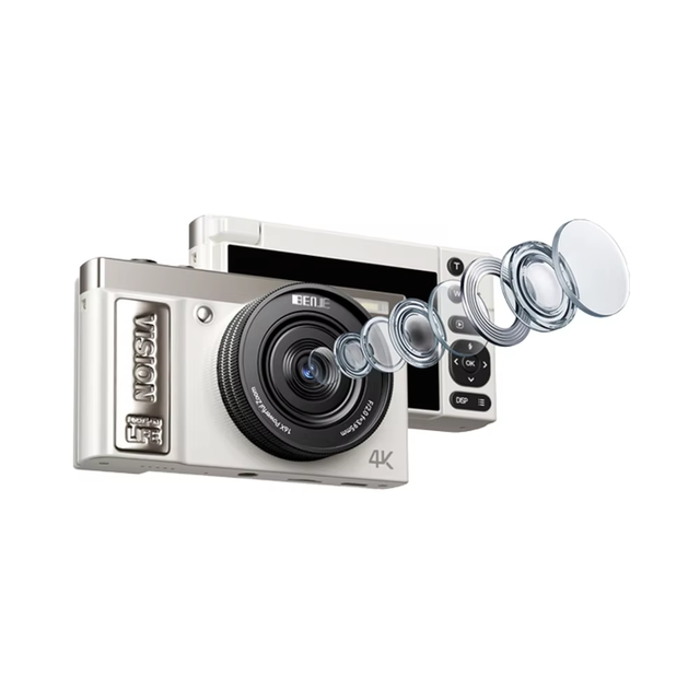 BENJIE 2025 New Model Digital Camera with 3' Flip IPS Screen 16x Zoom and Wide Angle Lens Equipped with CMOS Sensor