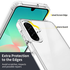 Convient pour <span class=keywords><strong>Samsung</strong></span> A17/A16/A26 <span class=keywords><strong>Coque</strong></span> anti-rayures A14 S23 A24 A35 A55 A06 A32 A54 A13 A52 A53 A54 A72 Acrylique 2in1 Phone Case - Product Image 4