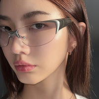 Porte-lunettes de lecture pour femmes DL Y2K Luxury Solid Anti-Blue Light avec design écologique