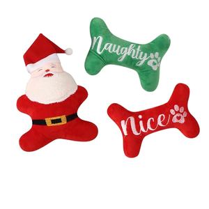 Juguetes <span class=keywords><strong>de</strong></span> Peluche para Mascotas con Sonido, Decoración Navideña <span class=keywords><strong>de</strong></span> Papá Noel Ecológica para Cachorros, Suministros para Mascotas <span class=keywords><strong>de</strong></span> <span class=keywords><strong>Amazon</strong></span> - Product Image 1