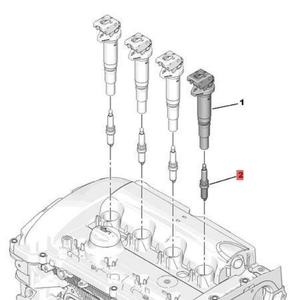 Bougie d'allumage d'origine 5960L5 pour <span class=keywords><strong>Peugeot</strong></span> 308CC 308SW 508 <span class=keywords><strong>3008</strong></span> 4008 RCZ Citroën C5 C4L 1.6THP - Product Image 2