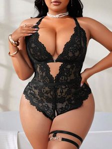 Body Sexy Glory Plus-size in Pizzo, Aderente e Traforato, Lingerie Seducente - Product Image 5