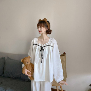 Atacado Pijamas Pillama Mujer Pijama Por Mayor Ropa De Dormir Pijama Femmes Two Piece Loungewear Set Pijama para Mulheres - Product Image 1