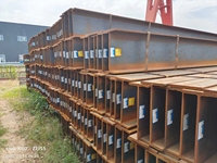 Poutre en H haute résistance, acier structurel en H laminé à chaud, poutre en forme de H pour la construction de colonnes et de charpentes