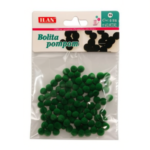 ลูกบอลปอมปอมอิลัน 0.8 ซม. สีเขียว สำหรับงานประดิษฐ์ DIY - Product Image 1