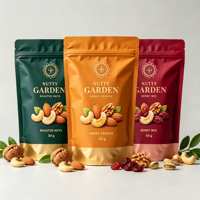 Op maat gemaakte logo stand-up pouches voor diepvriesgedroogde fruit snacks verpakkingen, matte Mylar zip lock voedsel bewaarzakken