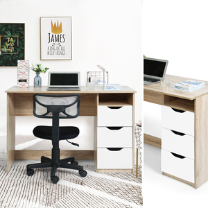 Home Pc Table <strong>Computer</strong> Workstation <strong>Desk</strong> Wooden Office Working <strong>Desk</strong> With Drawer - Product Image 3