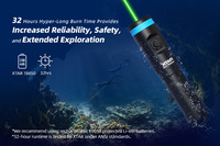 Lampe torche laser verte longue portée étanche XTAR DL1, pointeur laser de plongée, lampe torche de qualité