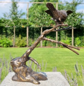 Statue de sculpture d'oiseaux en Bronze grandeur nature moderne pour la décoration intérieure artisanat abstrait personnalisé Sculpture en Bronze fournitures d'événement déco - Product Image 4