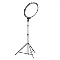 Anneau lumineux de 14 pouces avec trépied de 2,1 m, éclairage d'appoint plein écran et support de téléphone pour diffusion en direct professionnelle et maquillage