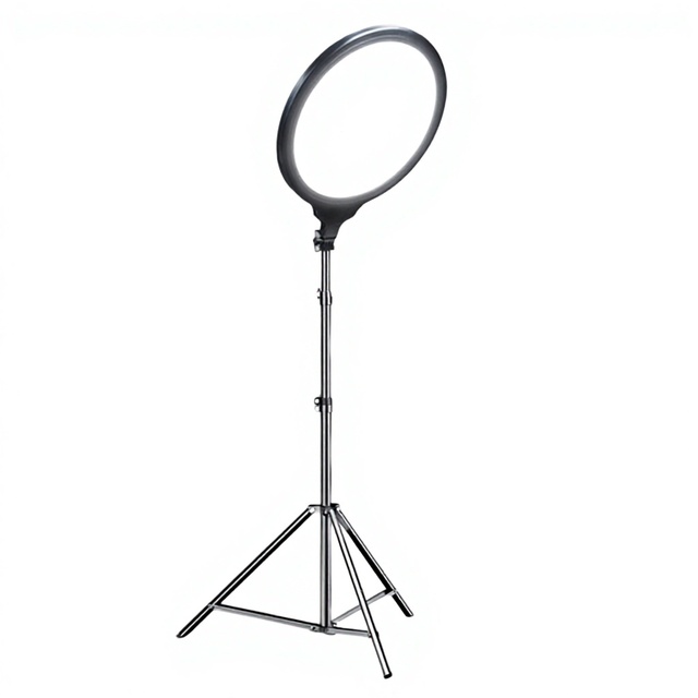 14 inch Ring Light 2.1M Tripod Stand Full Screen Fill Light Phone Holder for Professional Live Streaming Makeup