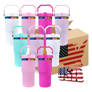 Gobelet en paille plaqué arc-en-ciel 20oz pour enfants bouteille d'eau en acier inoxydable isolée sous vide tasse de voyage sportive à double paroi - Product Image 1