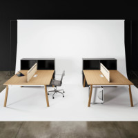 Mobilier de bureau modulaire en bois massif pour 4 6 personnes combinaison de postes de travail design moderne chaises de bureau tables style panneau