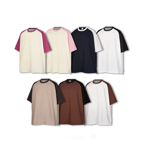 MT2601 Nouveautés Best-seller T-shirts Raglan Oversize Personnalisés 230 GSM 100% Coton Vêtements de Couple - Product Image 1