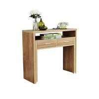 Bureau d'ordinateur en bois Compact du pour jouer, travail, écriture et console avec étagères et tiroirs rétractables