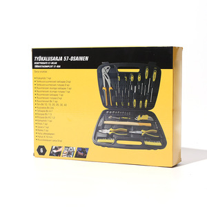 Coffret d'outils de 57 pièces, jeu de douilles 1/4 po en acier au carbone, kit de réparation domestique - Product Image 3