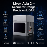 Sensor LiDAR Livox AVIA2 1535nm, Escaneo No Repetitivo, Clase 1, IP66, 50W, M12, para Mapeo con UAV, Robótica, ADAS, Conducción Autónoma