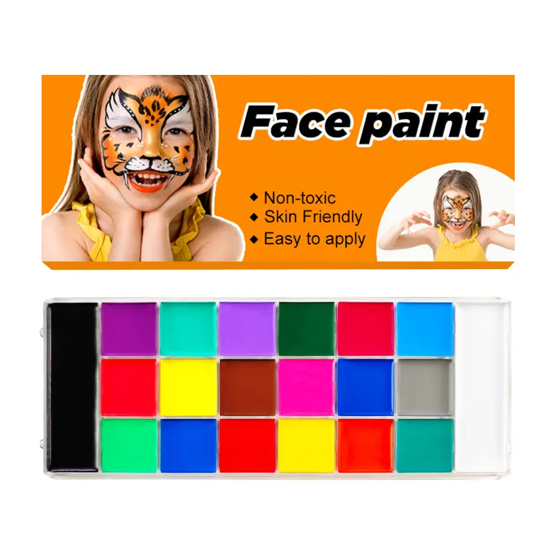 KHY For Halloween Gift Party Non-Toxic 24 Colors Twist Up Temporary Body Painting Skin Easy Washable Face Paint Crayon Stick Set